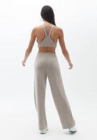 Women Beige Soft Touch Straight Pants