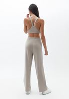 Women Beige Soft Touch Straight Pants