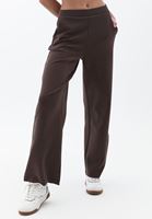 Women Brown Soft Touch Straight Pants