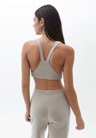 Women Beige Soft Touch Crop Singlet