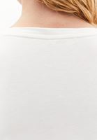 Women Cream Soft Touch V-neck Tshirt