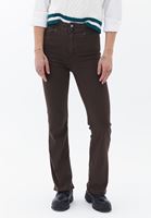 Women Brown High Rise Bootcut Pants