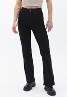 Women Black High Rise Bootcut Pants