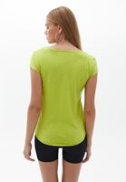 Pamuklu Tişört ve Pamuklu Wide-Leg Pantolon Kombini