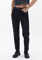 Women Black High Waist Denim Pants