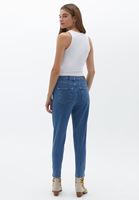 Women Blue Ultra High Rise Straight Fit Pants