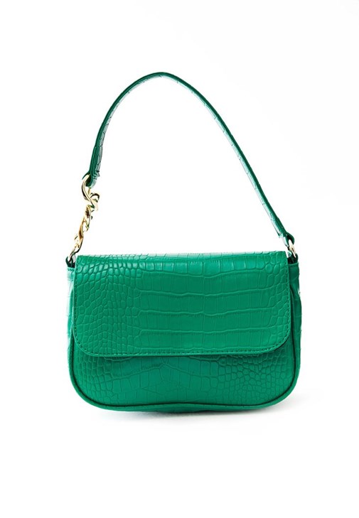 Green Strapped Bag with Chain Detail Online Shopping | OXXOSHOP