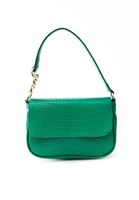 Women Green Strapped Bag with Chain Detail