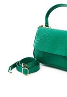 Women Green Strapped Bag with Chain Detail