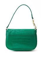 Women Green Strapped Bag with Chain Detail