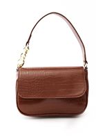 Women Brown Strapped Bag with Chain Detail