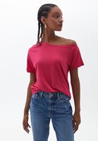 Women Pink Tshirt with Collar Detail