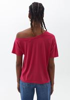 Women Pink Tshirt with Collar Detail