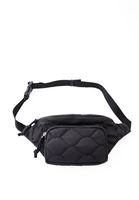 Women Black Waist Pack with Multiple Pockets