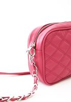 Women Pink Quilted Shoulder Bag