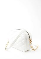 Women White Quilted Shoulder Bag