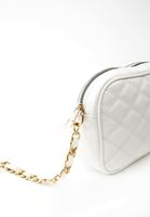 Women White Quilted Shoulder Bag