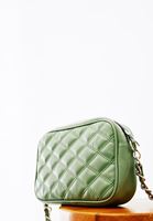 Women Green Quilted Shoulder Bag