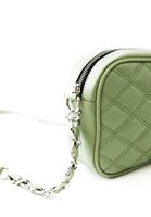 Women Green Quilted Shoulder Bag