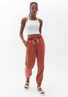 Women Orange Soft touch jogger pants