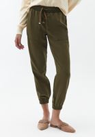 Women Green Soft touch jogger pants