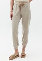 Women Beige Soft touch jogger pants