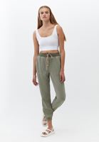 Women Green Soft touch jogger pants