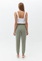 Women Green Soft touch jogger pants