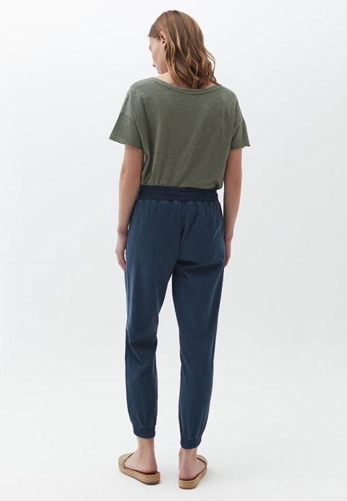 Navy Soft touch jogger pants Online Shopping OXXOSHOP