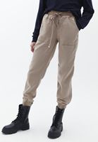 Women Beige Soft touch jogger pants