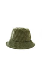 Women Green Bucket Hat with Statement