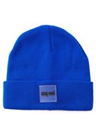 Women Blue Beanie with Statement