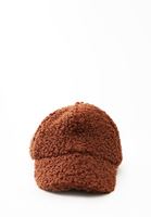 Bayan Kahverengi Peluş Cap Şapka