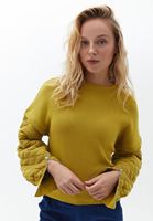 Bayan Yeşil Pamuklu Oversize Sweatshirt