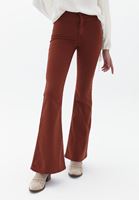 Women Brown Ultra High Waisted Flared Pants