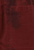 Women Bordeaux High Rise Tie Dye Wash Pants