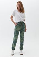 Women Mixed High Rise Tie Dye Wash Pants