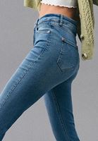 Women Blue Ultra High Rise Denim Pants