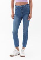 Women Blue Ultra High Rise Denim Pants