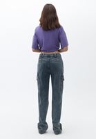 Women Blue Low Rise Baggy Pants