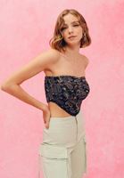 Bayan Çok Renkli Askısız Crop Bralet