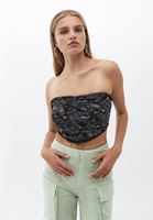 Bayan Çok Renkli Askısız Crop Bralet