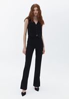 Women Mixed High Rise Straight Fit Pants