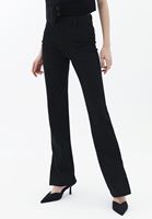 Women Mixed High Rise Straight Fit Pants