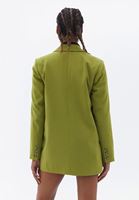 Women Green Boyfriend Blazer