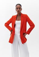 Women Orange Classic Blazer