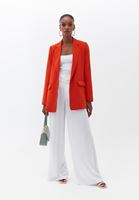 Women Orange Classic Blazer