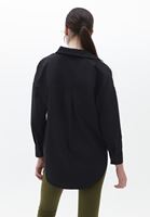 Women Black Oversize Poplin Shirt