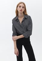 Loose-Fit Çizgili Gömlek