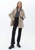 Bayan Çok Renkli Loose-Fit Çizgili Gömlek